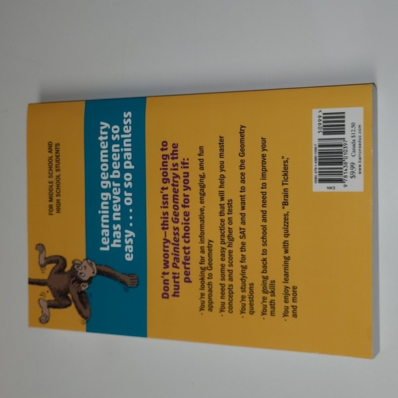 BARRON'S PAINLESS GEOMETRY, by Long NWT - Picture 2 of 14